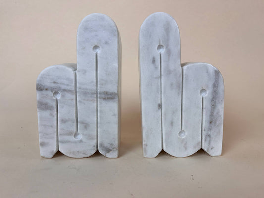 Soapstone Bookends Marble Art Deco