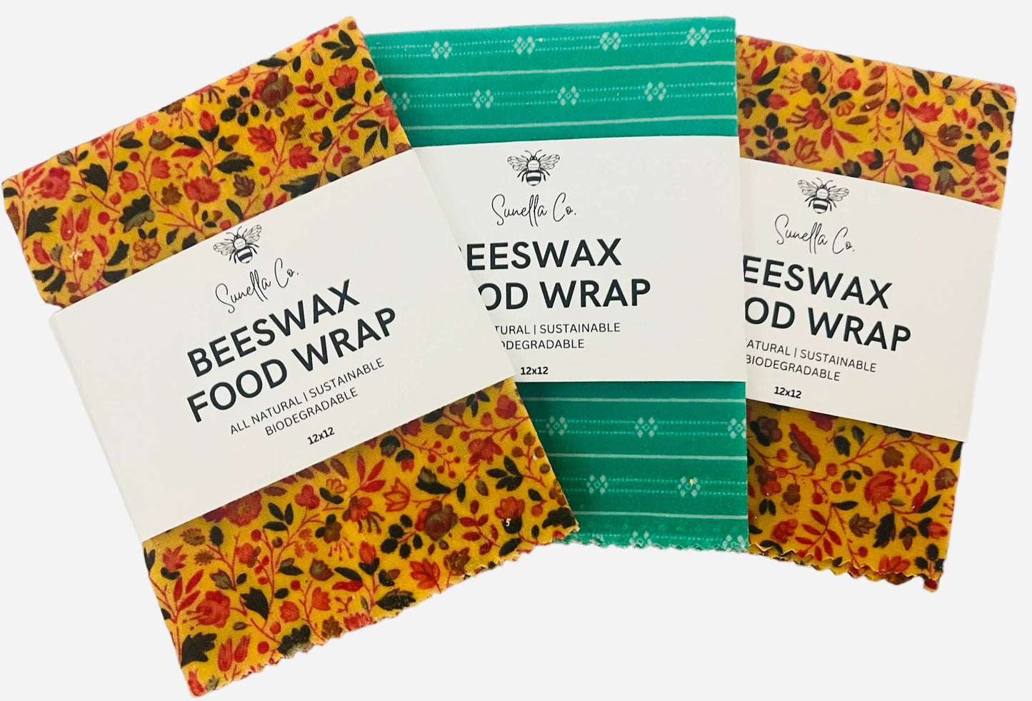 Beeswax Wraps: Three Pack
