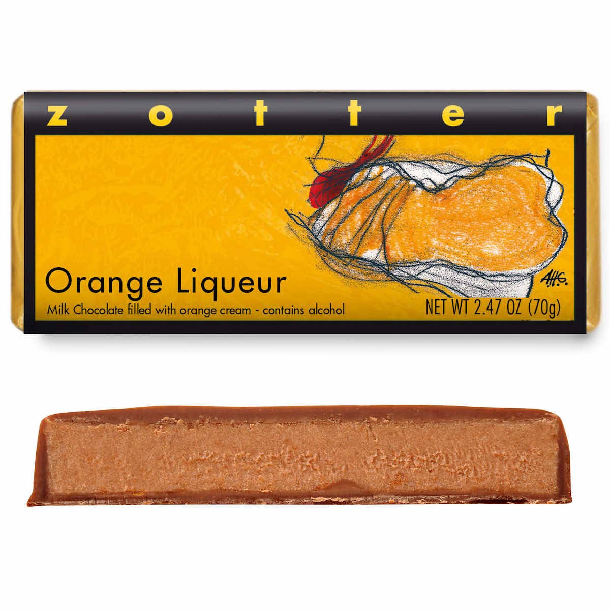 Orange Liqueur (Hand-scooped Chocolate)