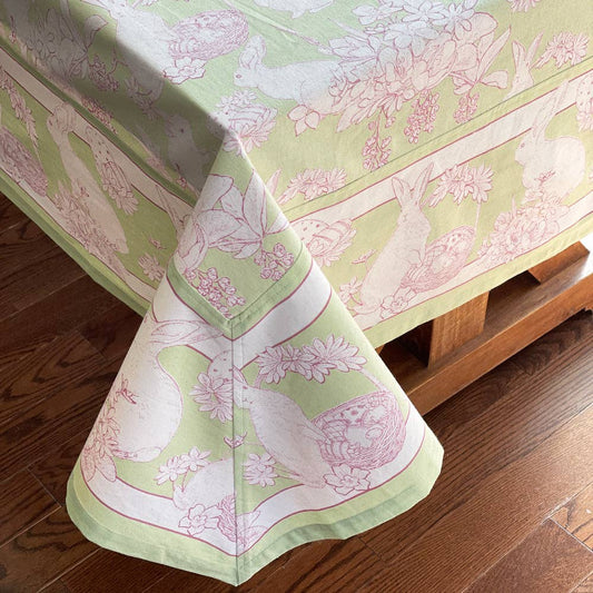Rabbit Toile Tablecloth: Multi / 60"X90"