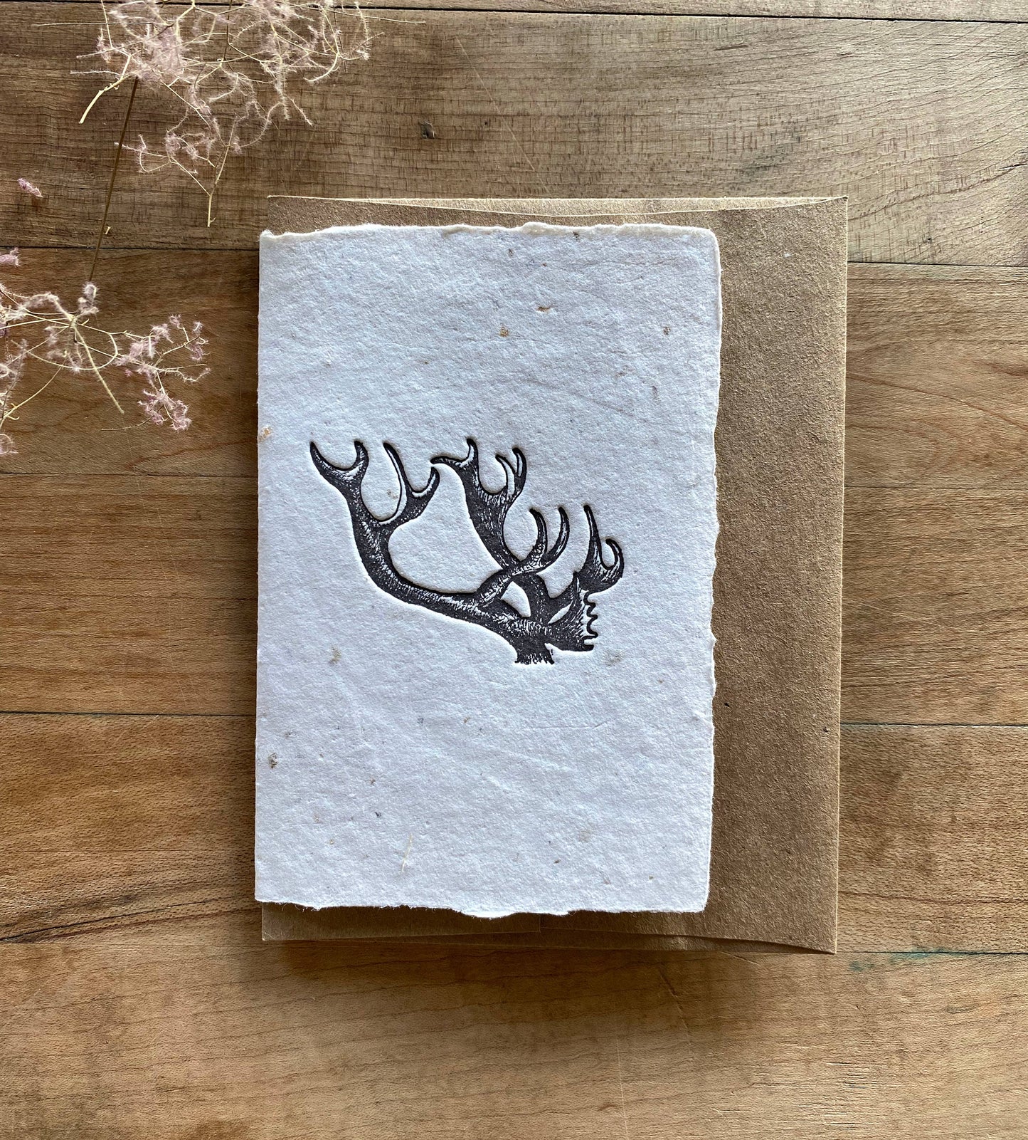 Antlers Handmade greeting card