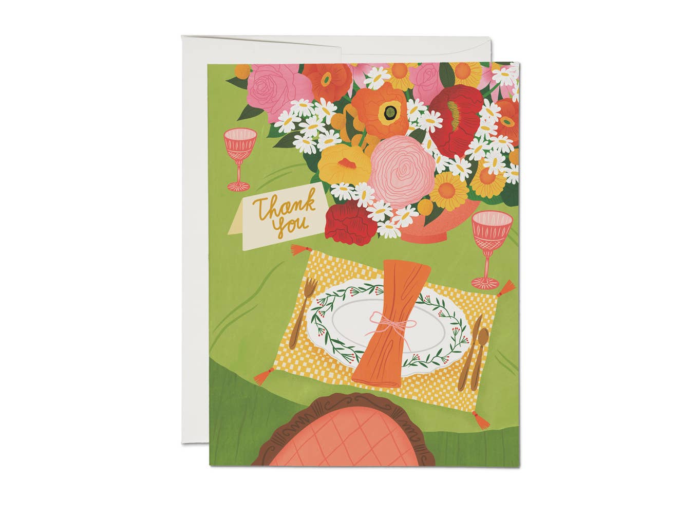 Be Our Guest thank you greeting card: Singles