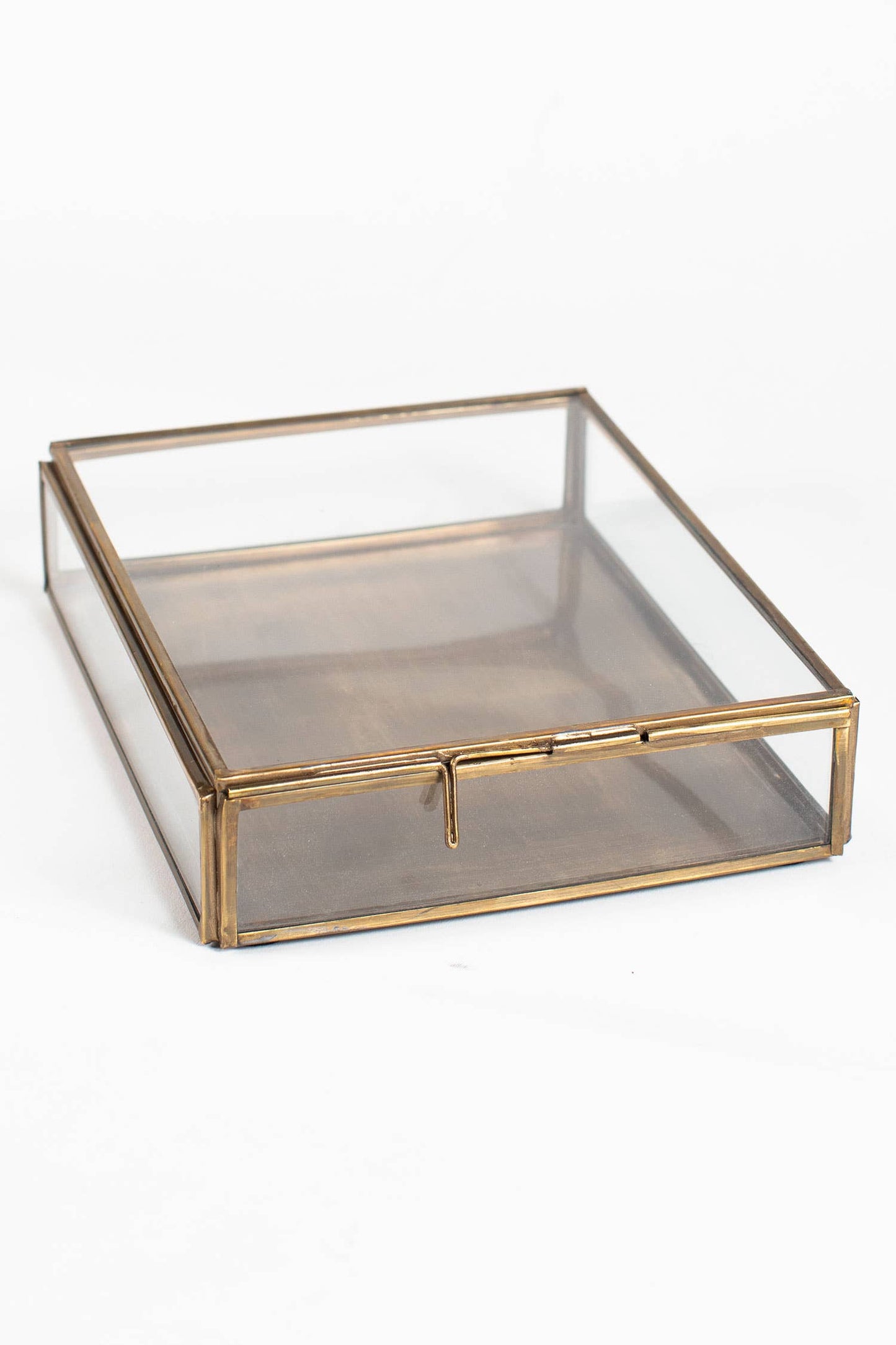 Antiqued Brass Keepsake Box