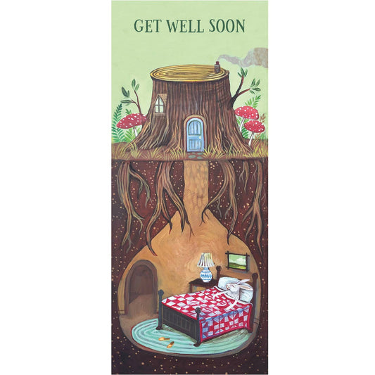 Get Well Soon Bunny Card: Paper