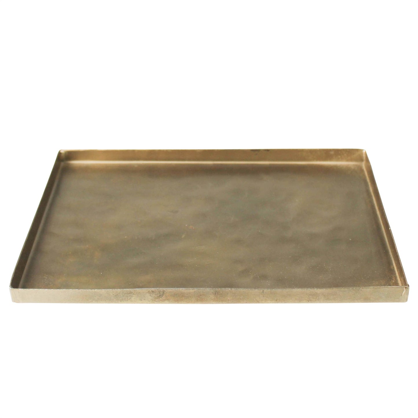 Tulum Tray, Brass - Rect Lrg: Aluminum / Brass