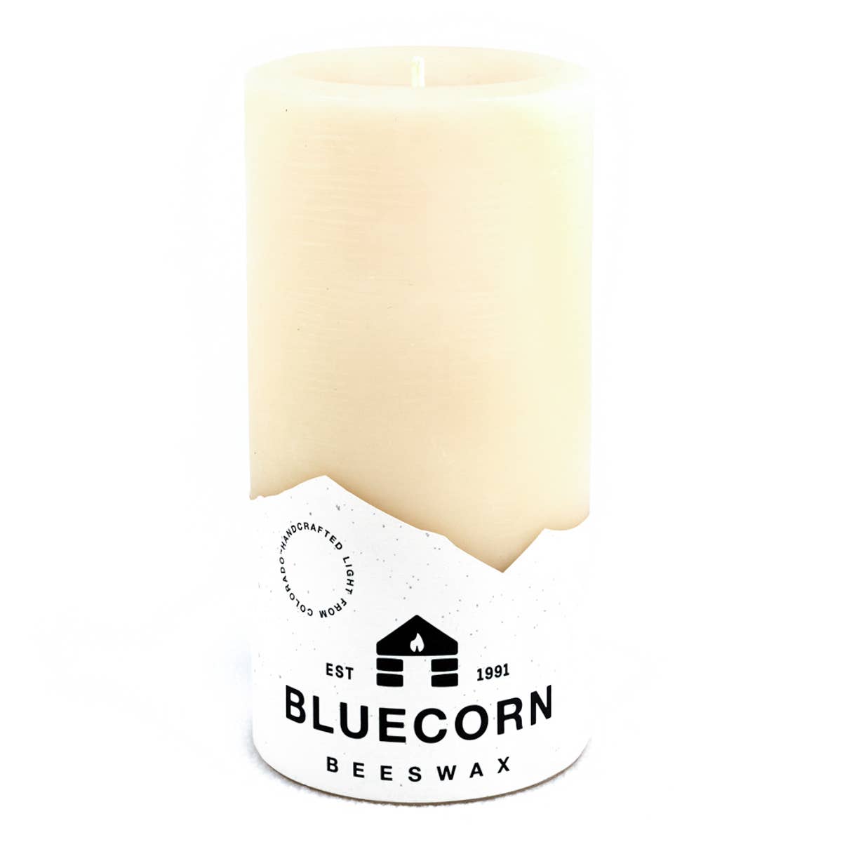 Pure Beeswax Pillar Candles-Ivory