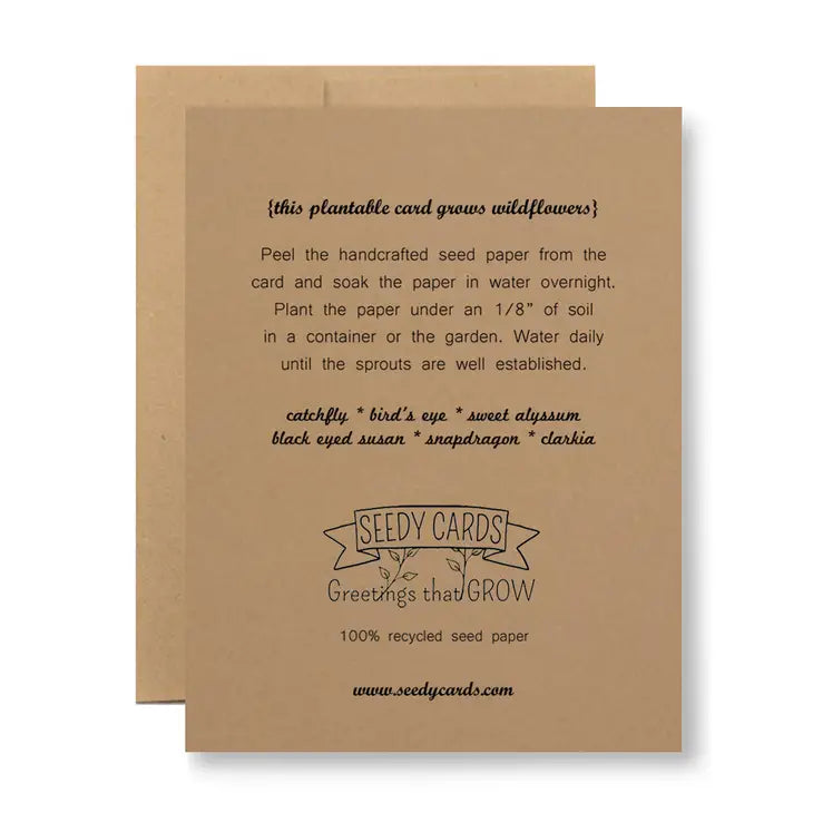 Eco Kraft Seed Paper - Laughter is the best...
