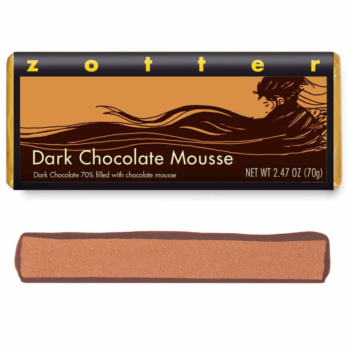 Dark Chocolate Mousse (Hand-scooped Chocolate)