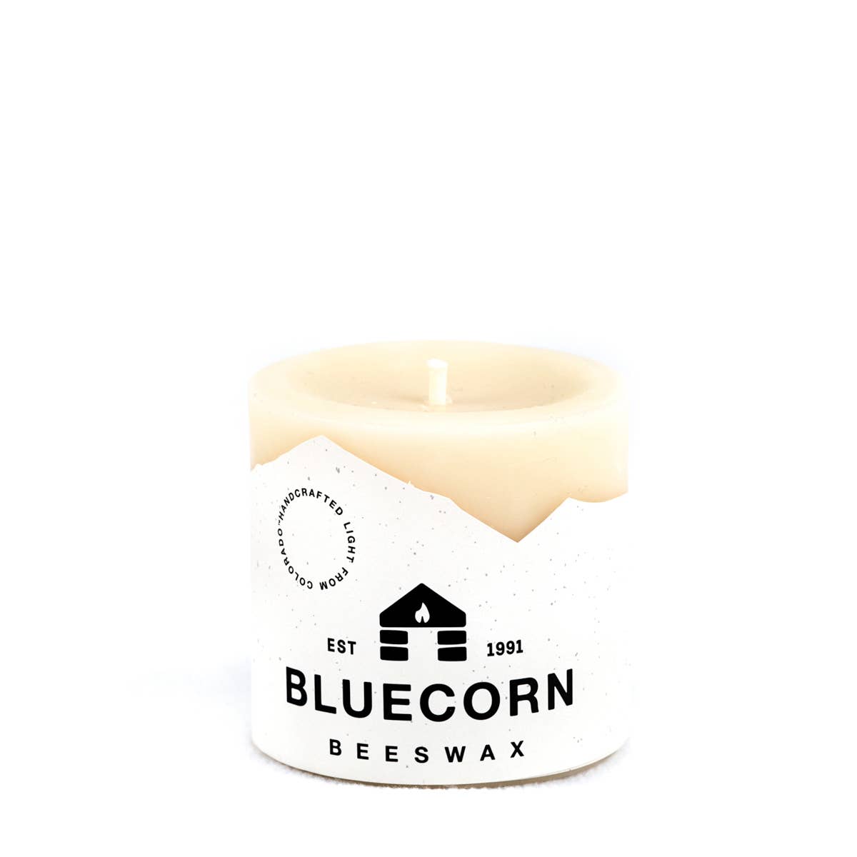 Pure Beeswax Pillar Candles-Ivory